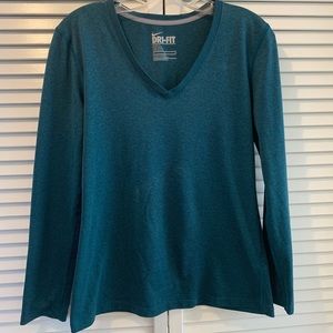 Nike Dri-Fit Women’s Long Sleeve V Neck Tee Size M
